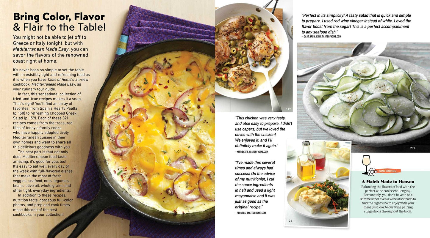 Taste of Home Mediterranean Made Easy: 321 light & lively recipes for eating well everyday