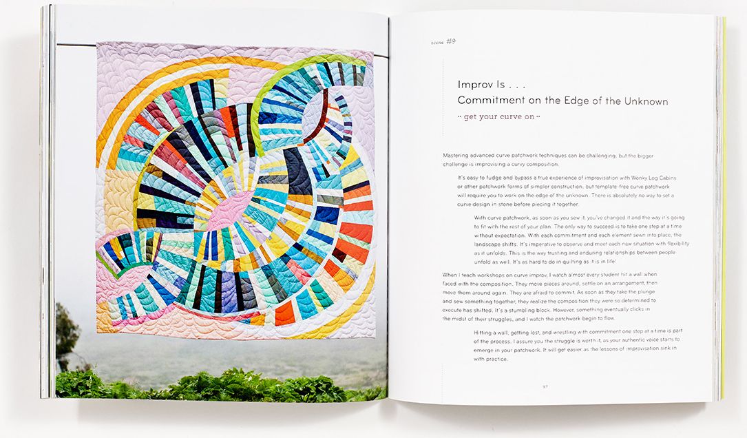 The Improv Handbook for Modern Quilters: A Guide to Creating, Quilting, and Living Courageously
