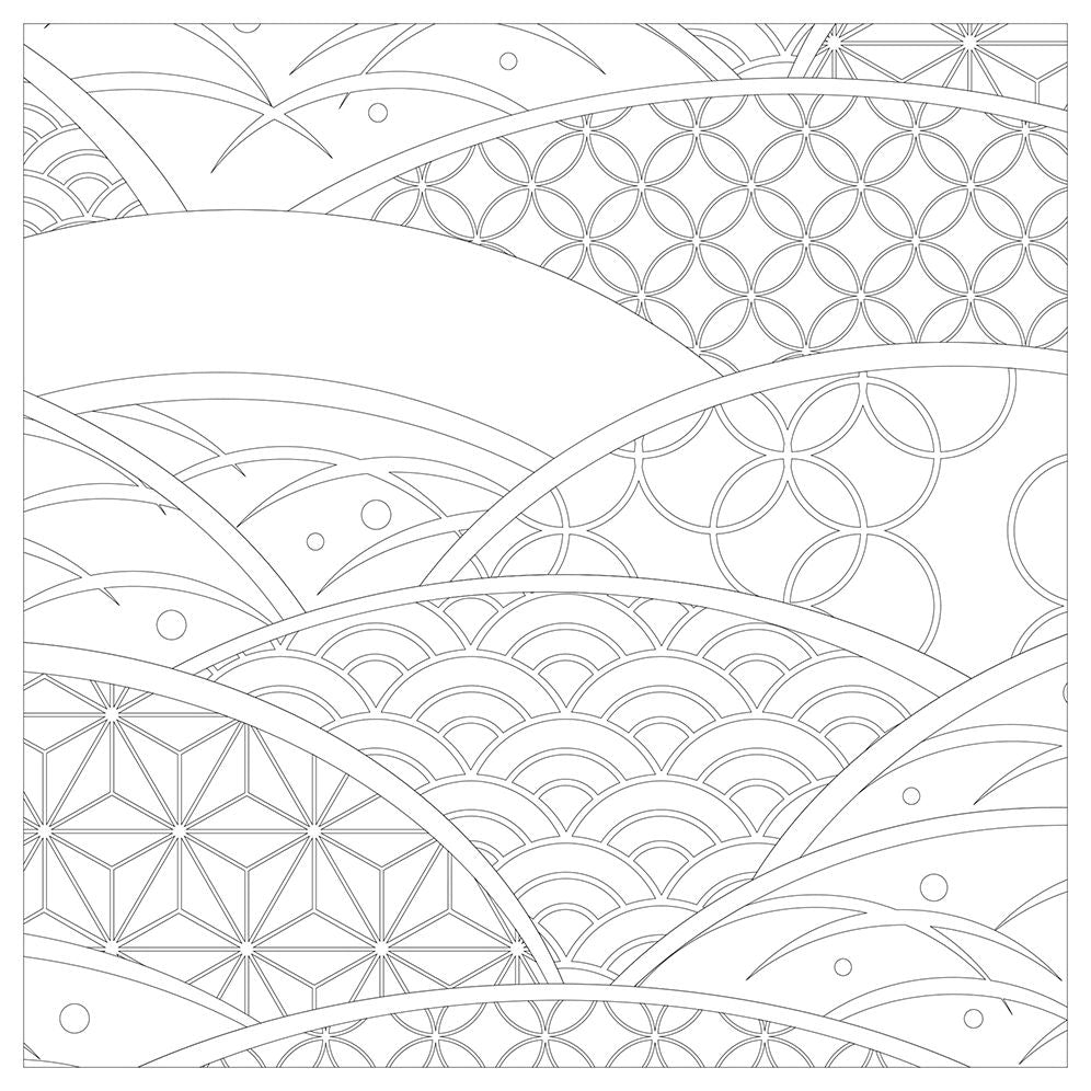 Vive Le Color! Japan (Adult Coloring Book): Color In; De-stress (72 Tear-out Pages)