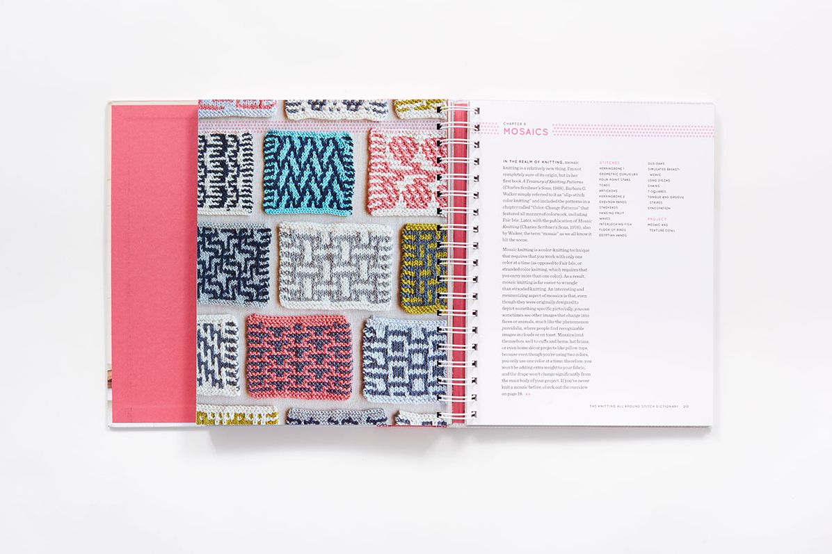 The Knitting All Around Stitch Dictionary: 150 new stitch patterns to knit top down, bottom up, back and forth & in the round