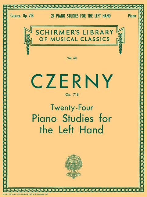 24 Studies for the Left Hand, Op. 718: Piano Technique