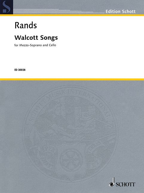 Walcott Songs: Mezzo-Soprano and Cello Two Performance Scores