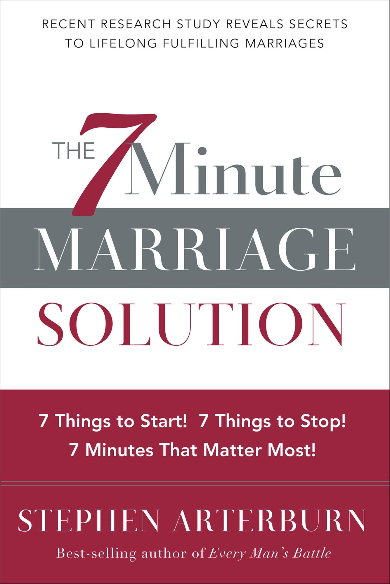 The 7-Minute Marriage Solution: 7 Things to Start! 7 Things to Stop! 7 Minutes That Matter Most!