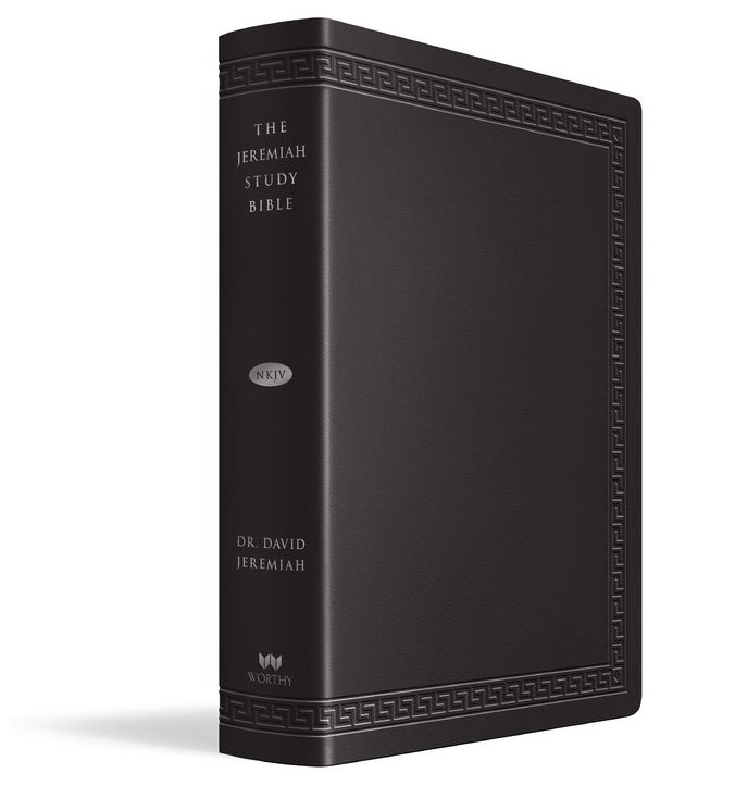 The Jeremiah Study Bible, NKJV Large Print Edition, Black LeatherLuxe: What It Says. What It Means. What It Means for You.