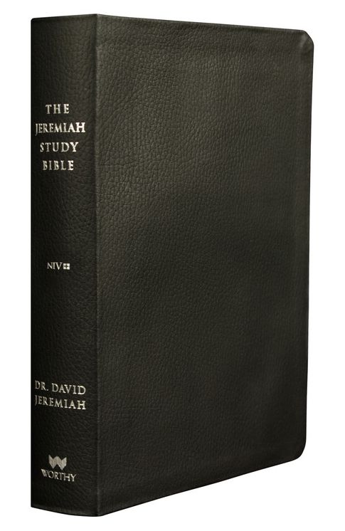 The Jeremiah Study Bible, NIV: Black Genuine Leather: What It Says. What It Means. What It Means for You. (Large Print -- QA test)