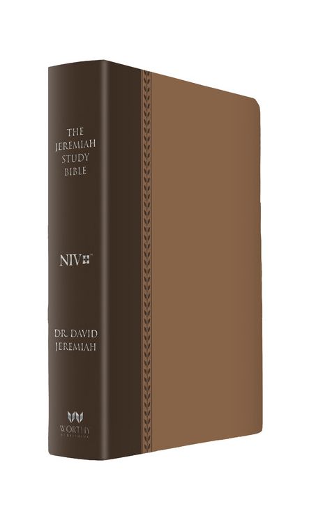The Jeremiah Study Bible, NIV: (Brown W/ Burnished Edges) Leatherluxe(r): What It Says. What It Means. What It Means for You. (Large Print -- QA test)