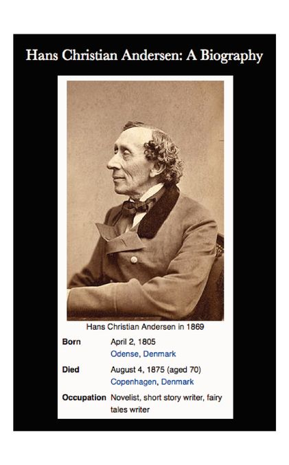 Hans Christian Andersen: A Biography