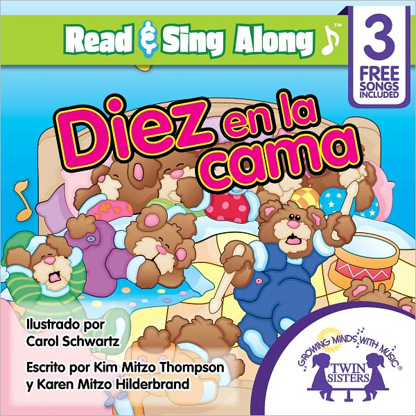 Diez En La Cama Read & Sing Along [Includes 3 Songs]