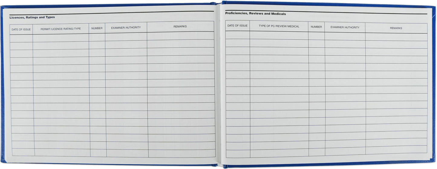 The Standard EASA FCL-Compliant Pilot Log: ASA-SP-EASA
