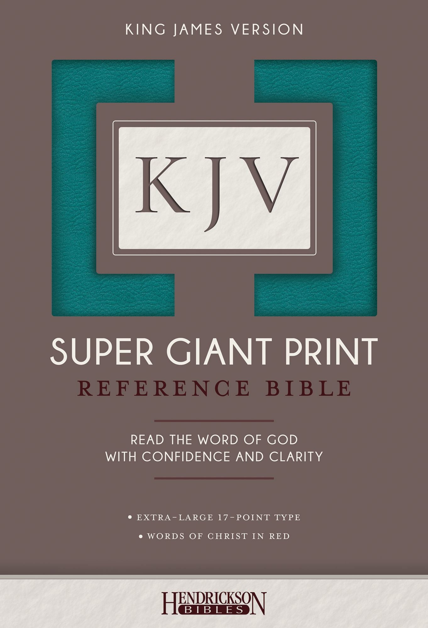 KJV Super Giant Print Reference Bible (Turquoise Flexisoft Leather)