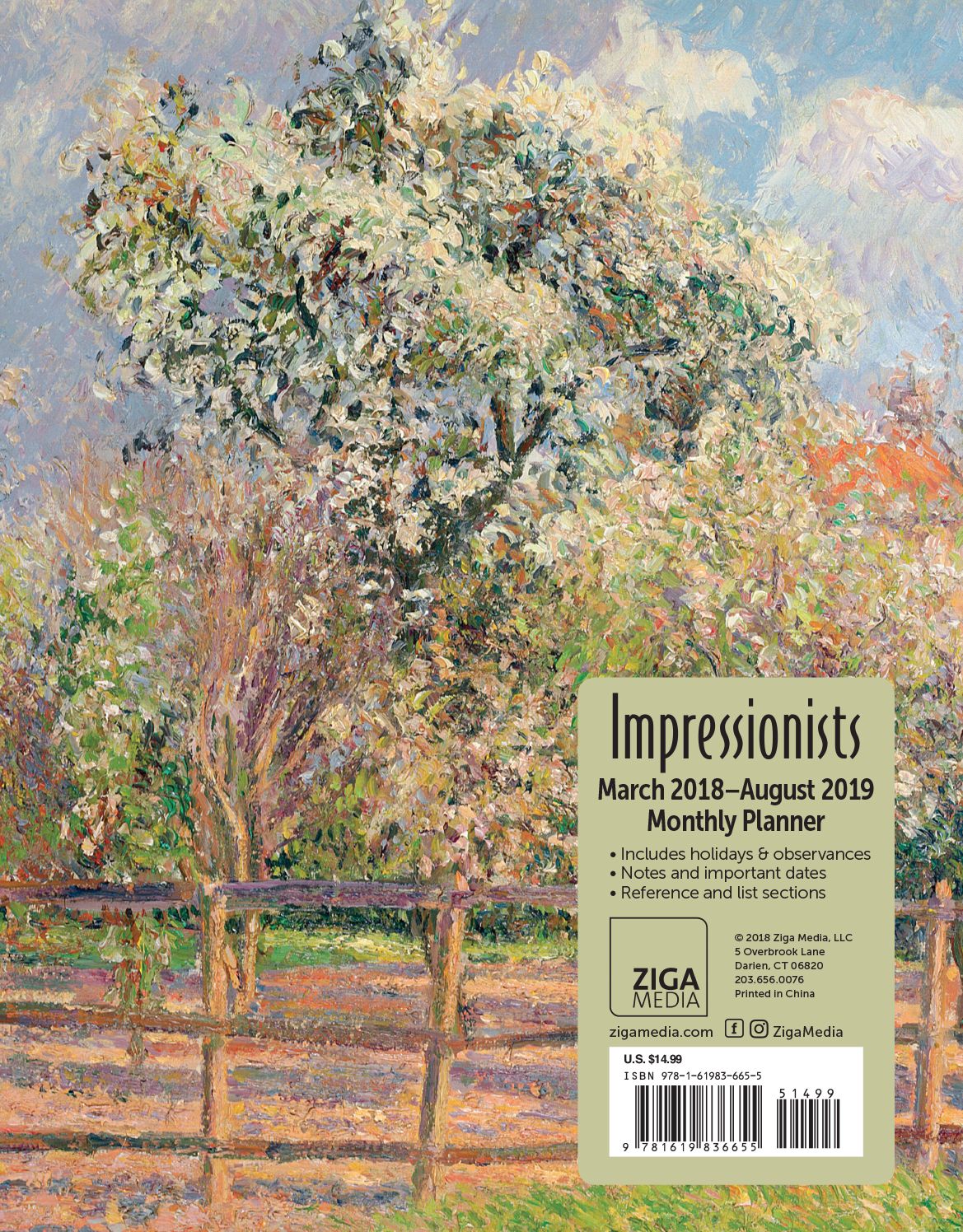 2019 Midyear Impressionists Monthly Planner