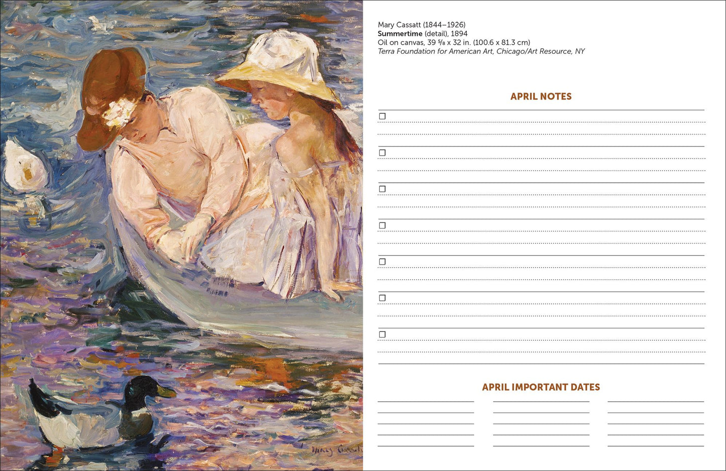 2019 Midyear Impressionists Monthly Planner