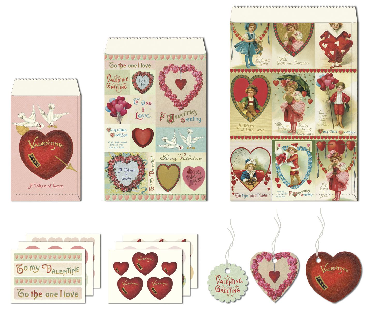 Valentines Victorian Petite Parcel Set of 36
