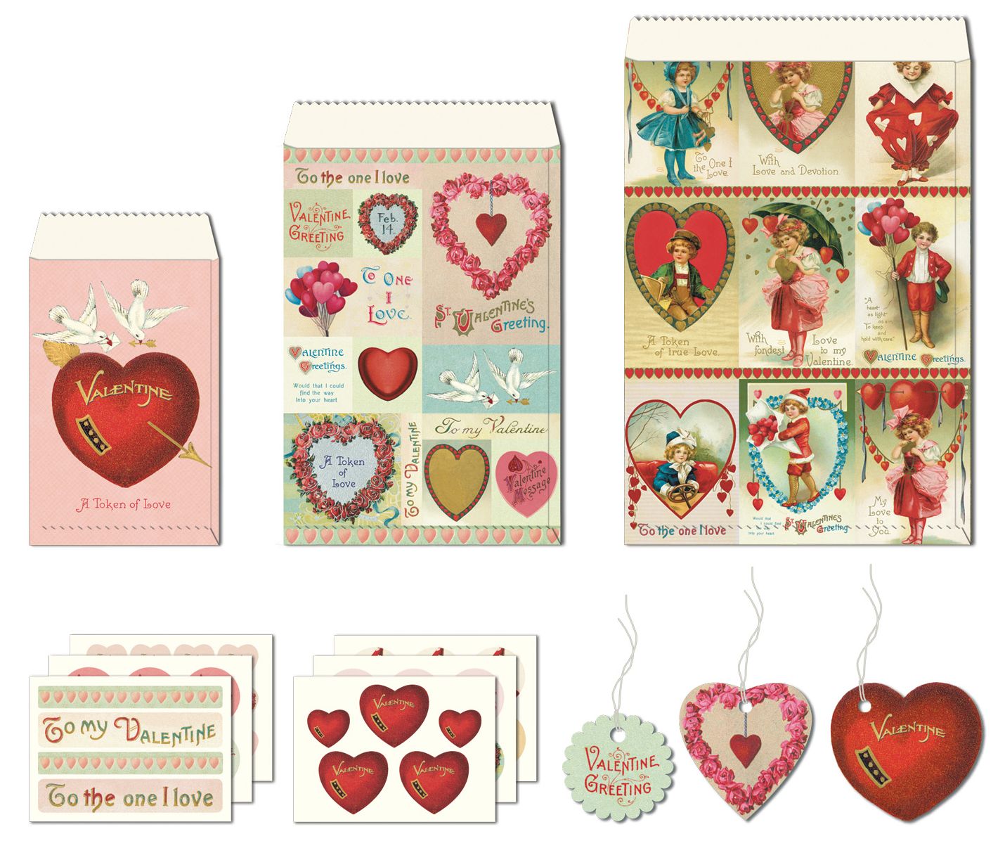 Valentines Victorian Petite Parcel Set of 36