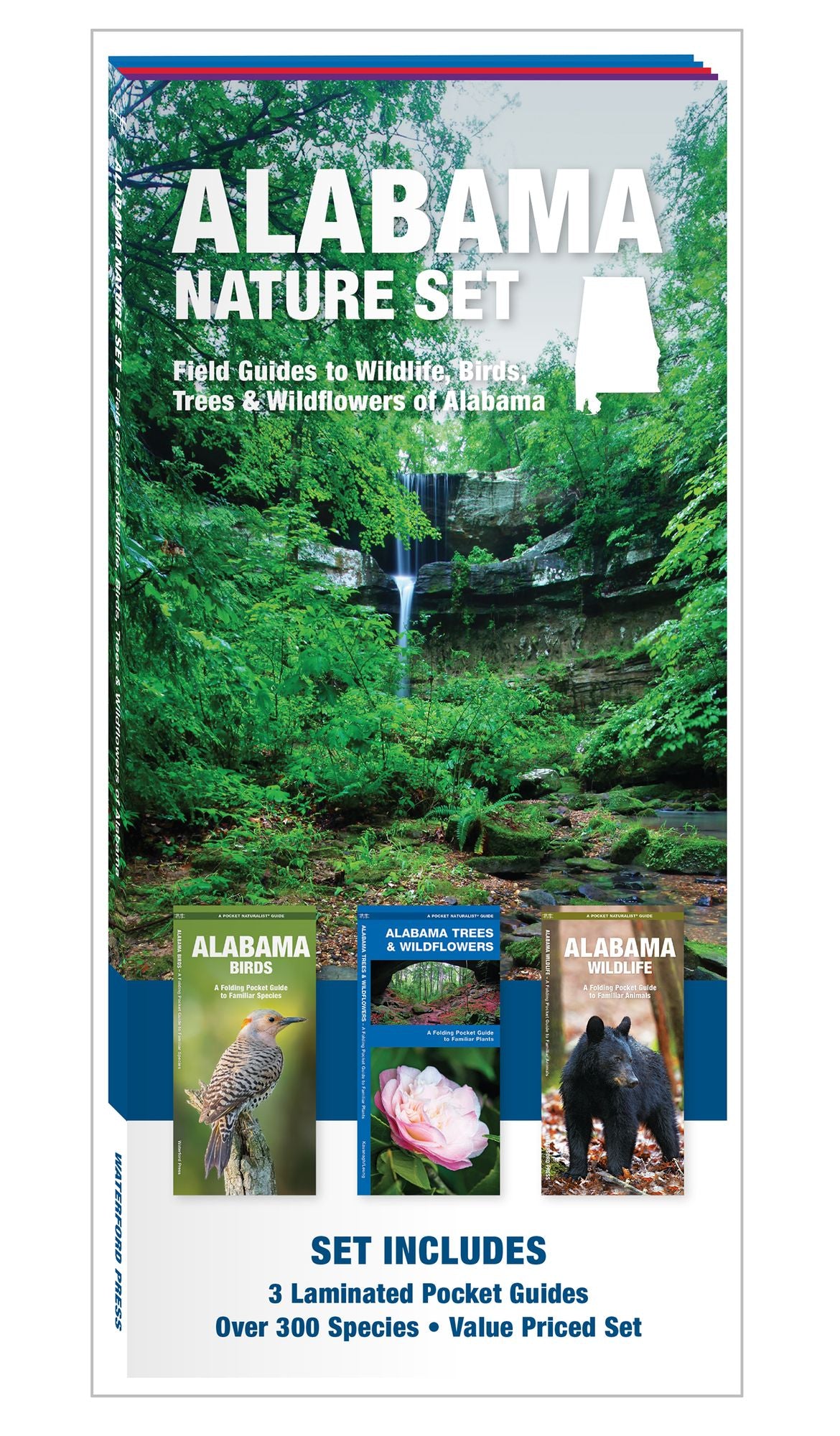 Alabama Nature Set: Field Guides to Wildlife, Birds, Trees & Wildflowers of Alabama