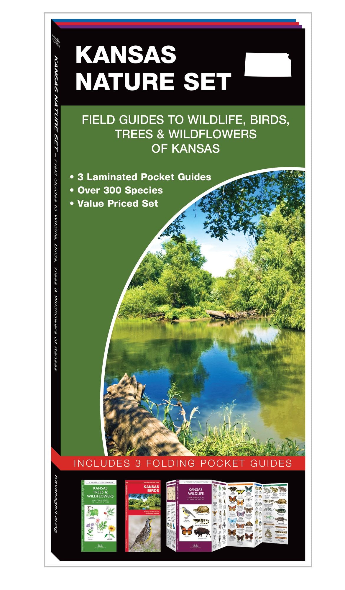 Kansas Nature Set: Field Guides to Wildlife, Birds, Trees & Wildflowers of Kansas