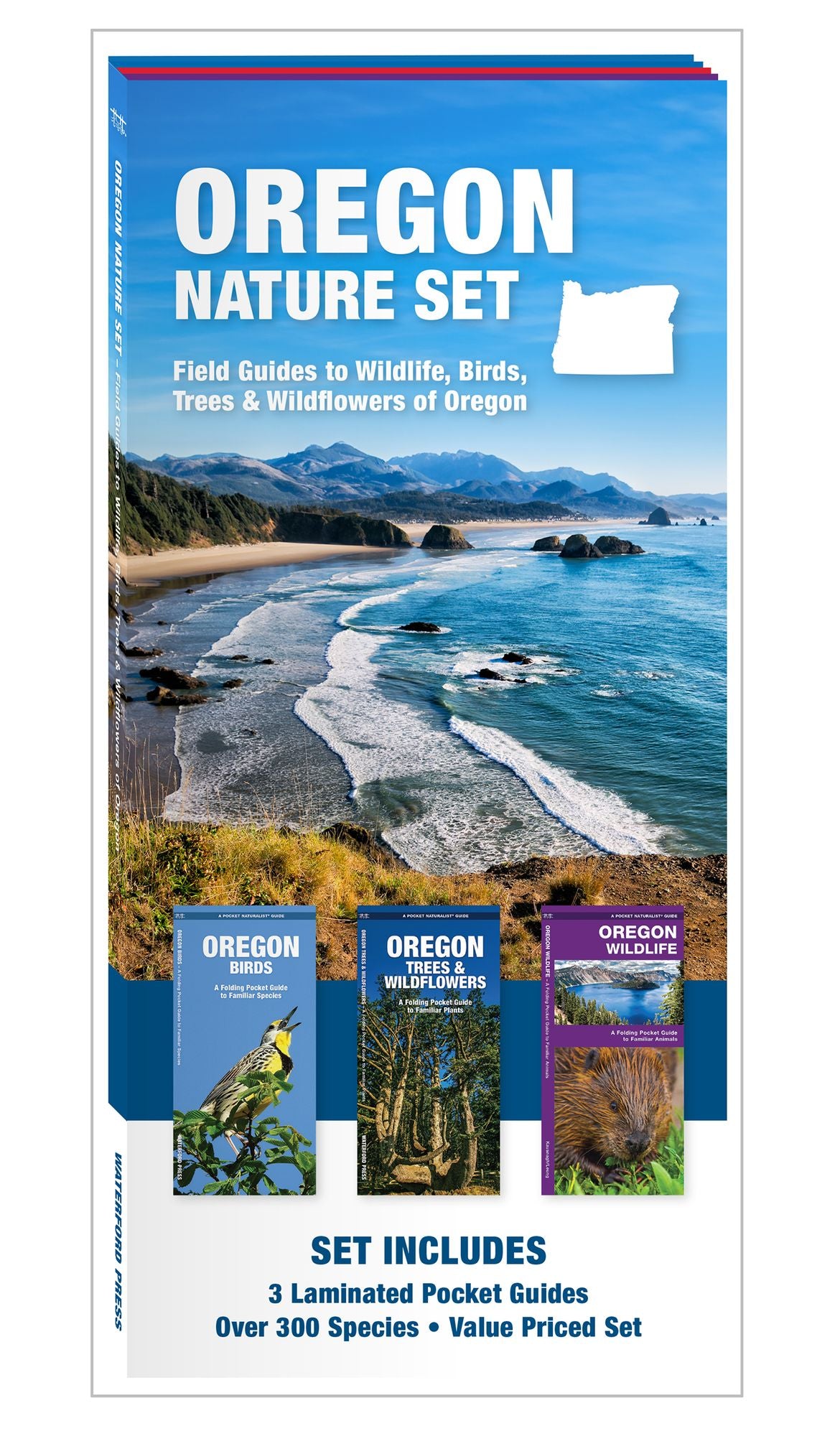 Oregon Nature Set: Field Guides to Wildlife, Birds, Trees & Wildflowers of Oregon