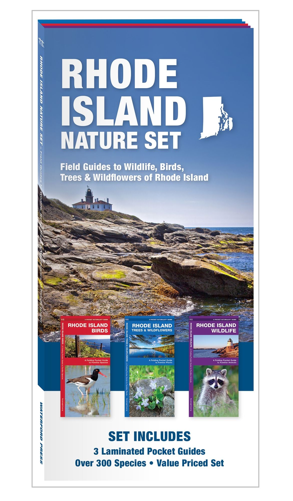 Rhode Island Nature Set: Field Guides to Wildlife, Birds, Trees & Wildflowers of Rhode Island