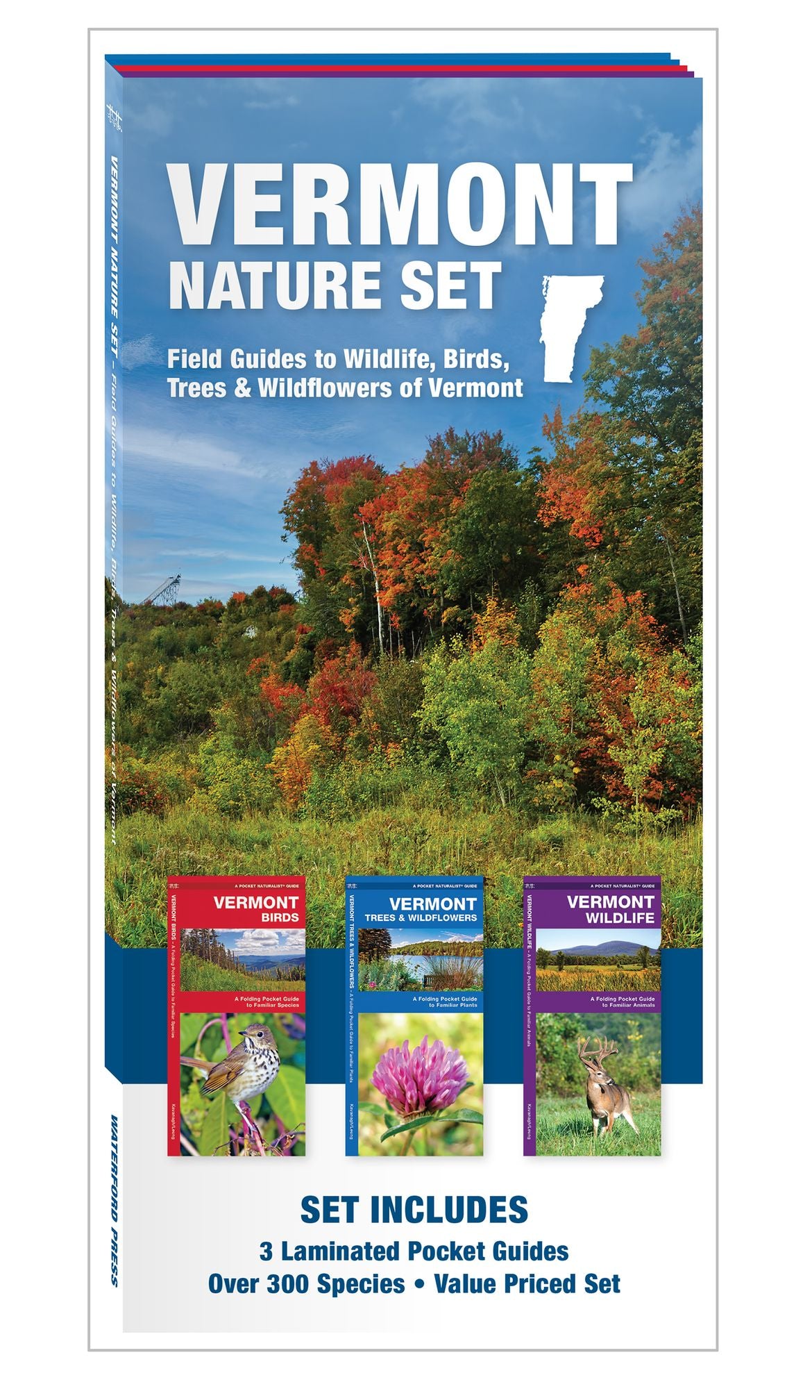 Vermont Nature Set: Field Guides to Wildlife, Birds, Trees & Wildflowers of Vermont