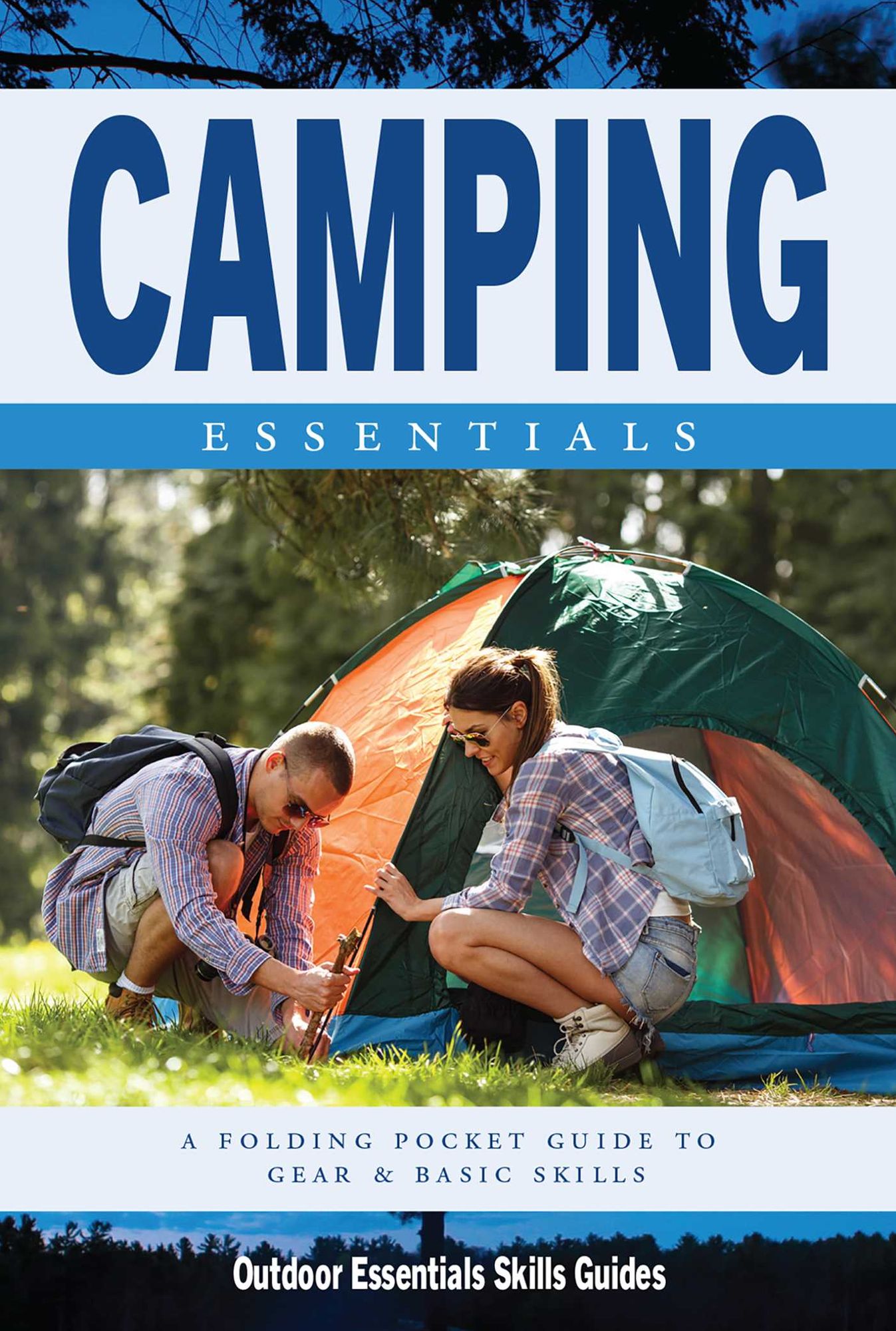 Camping Essentials: A Waterproof Folding Pocket Guide for Beginning & Experienced Campers