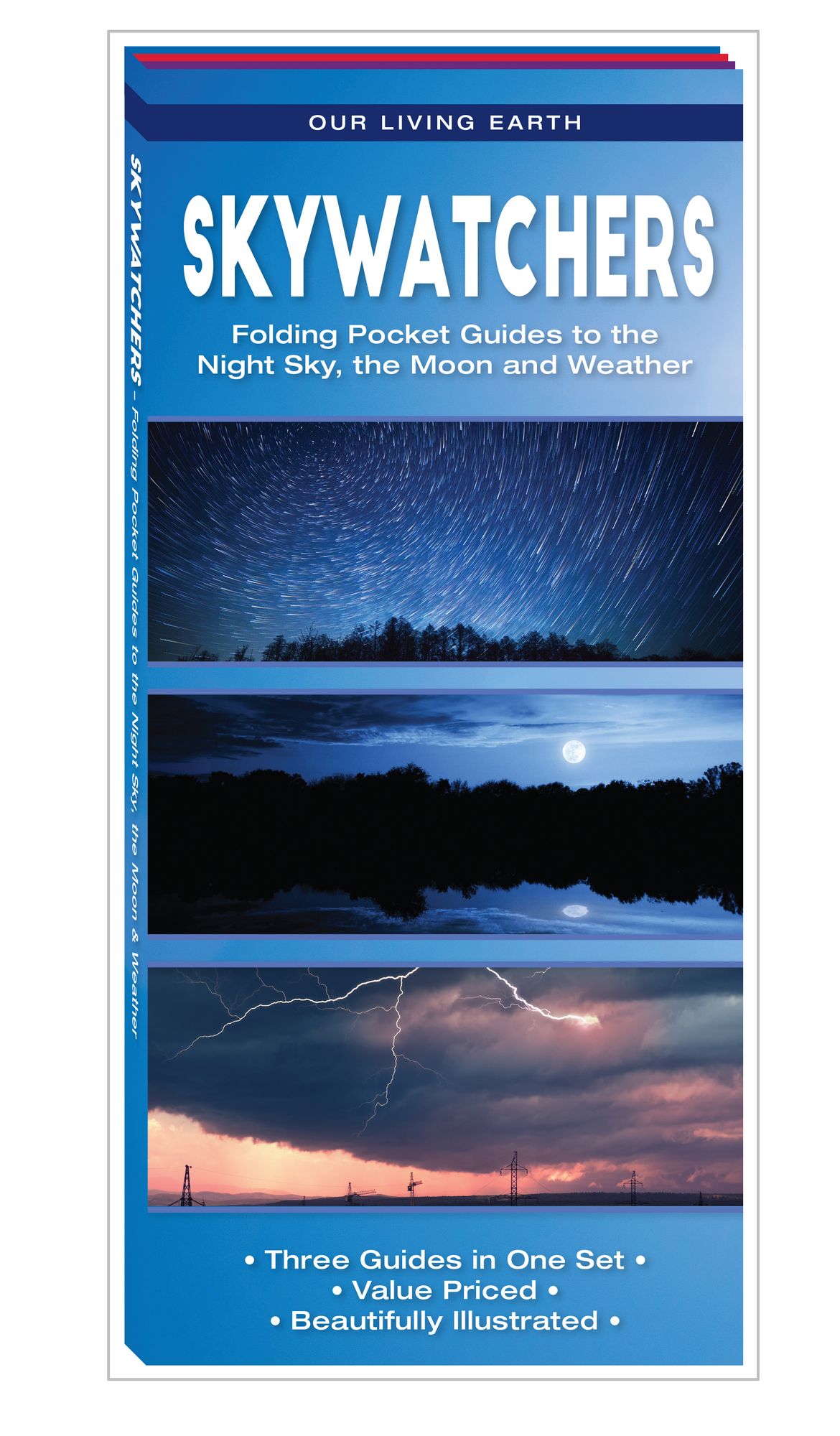 Skywatchers Set: Nature Guides to The Night Sky, The Moon and Weather