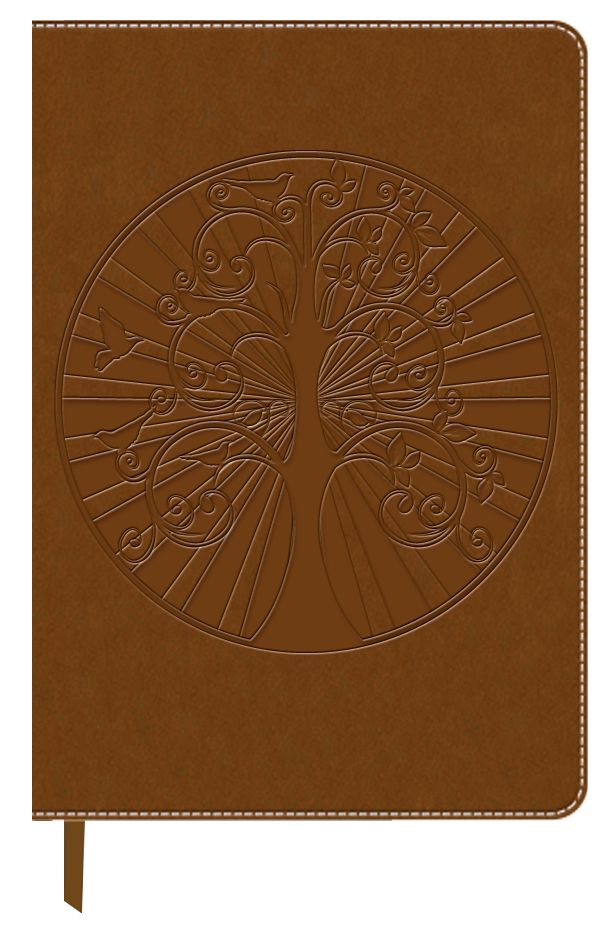 Debossed Tree of Life Leather Look