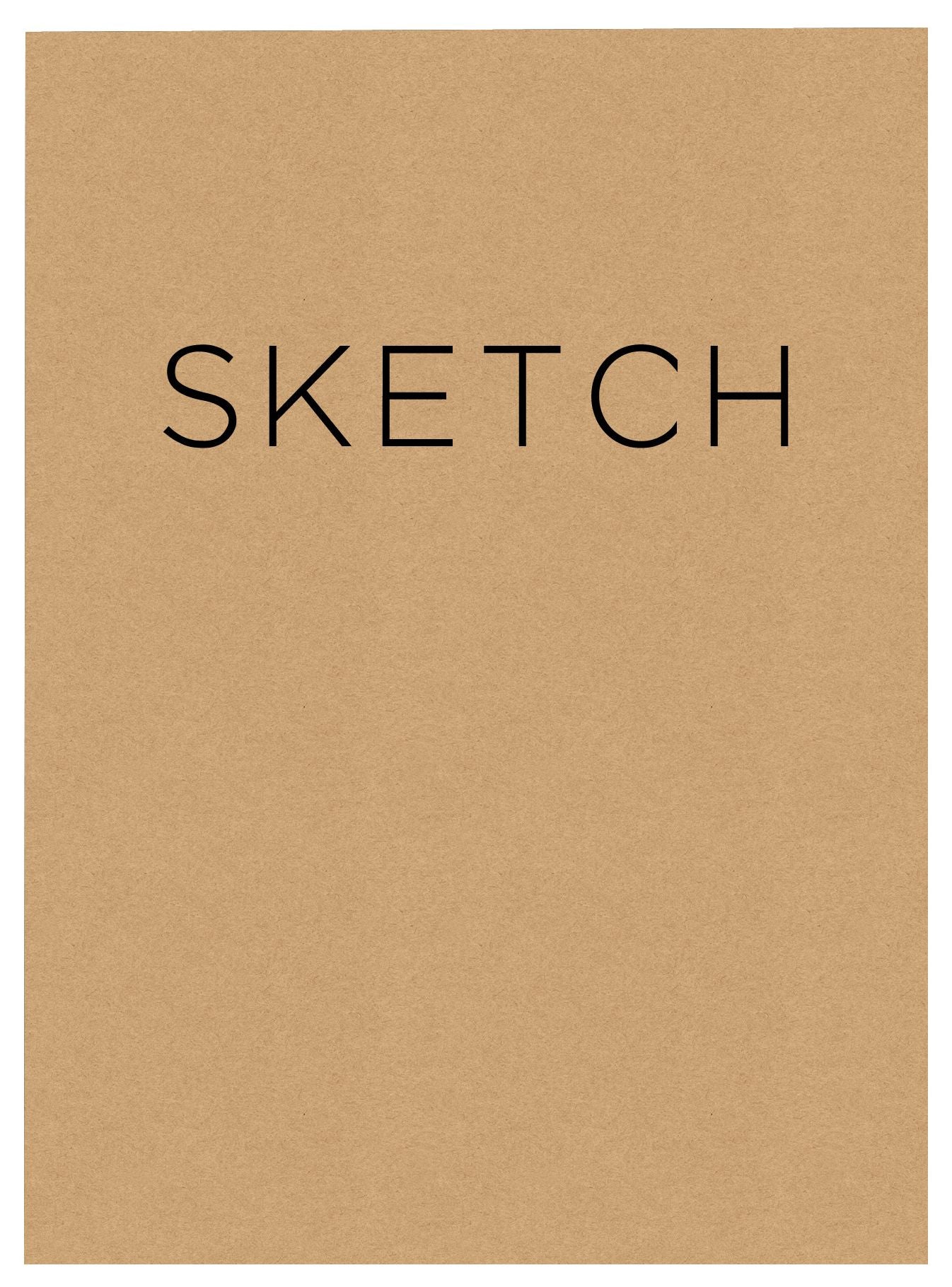 Open Bound Sketchbook Kraft Large