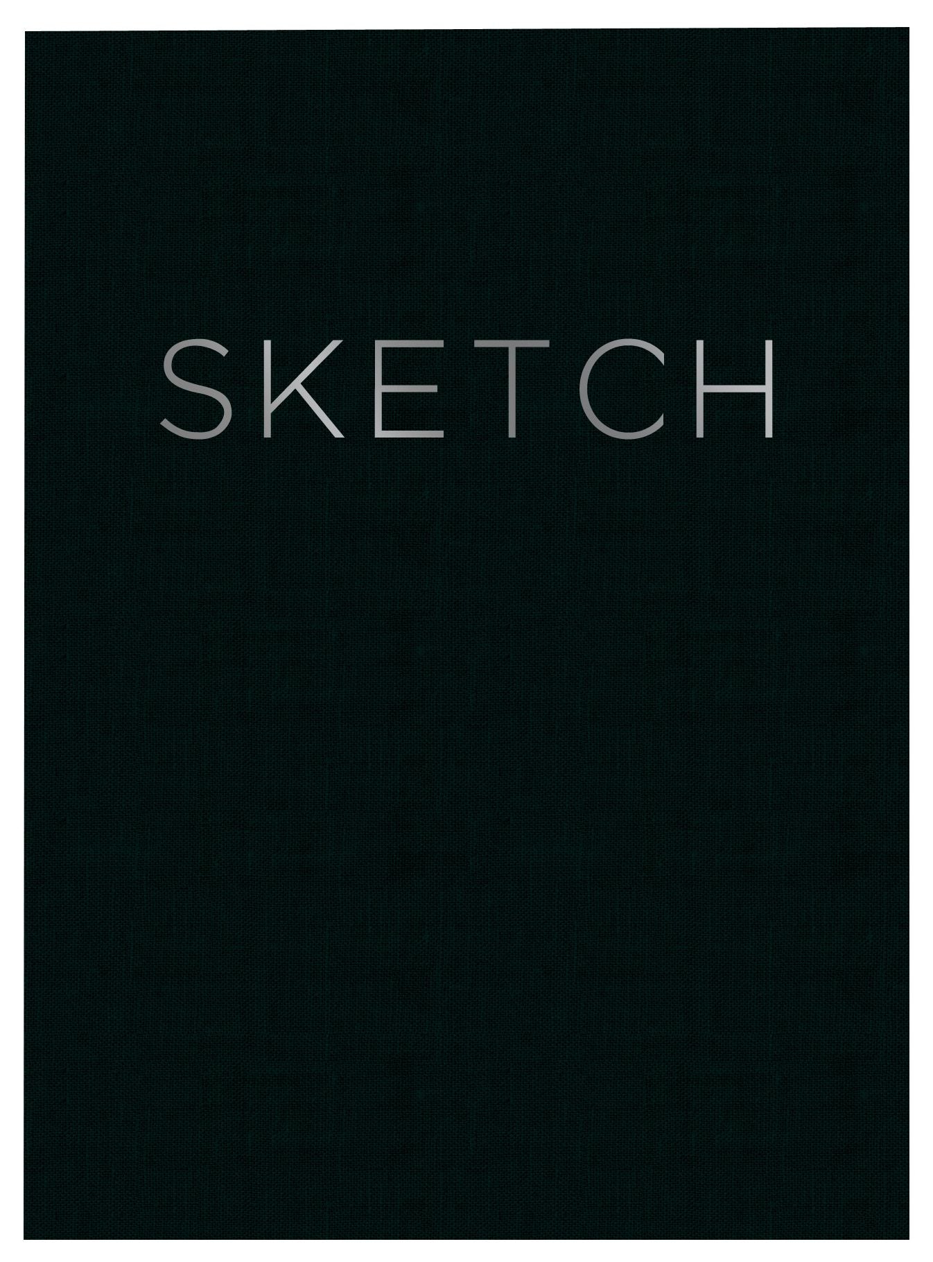 Open Bound Sketchbook - Black - Large