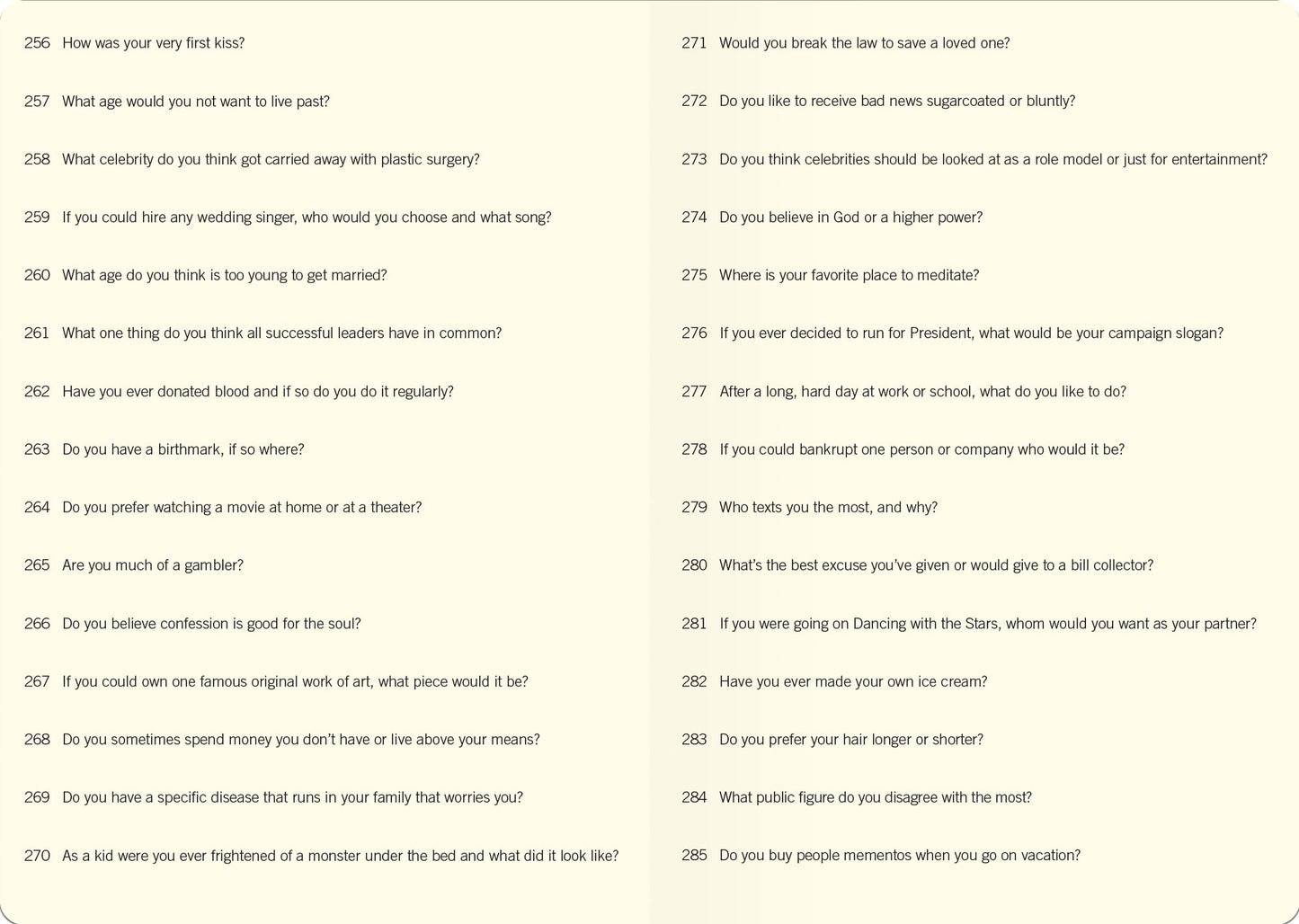 3000 Questions About Me