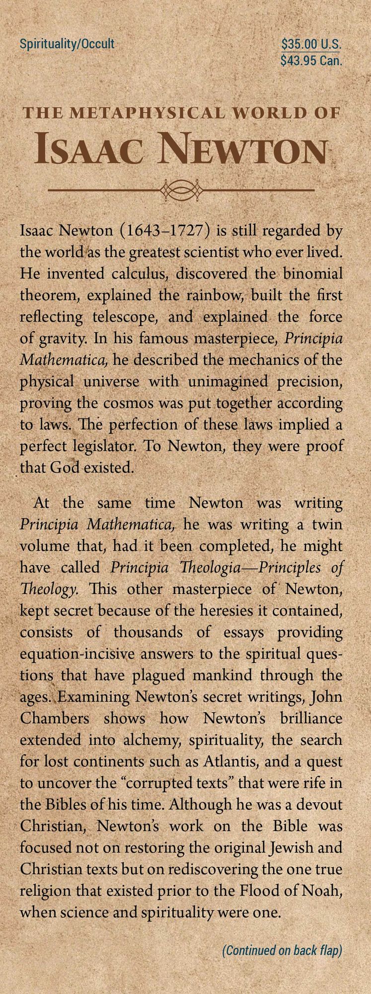 The Metaphysical World of Isaac Newton: Alchemy, Prophecy, and the Search for Lost Knowledge