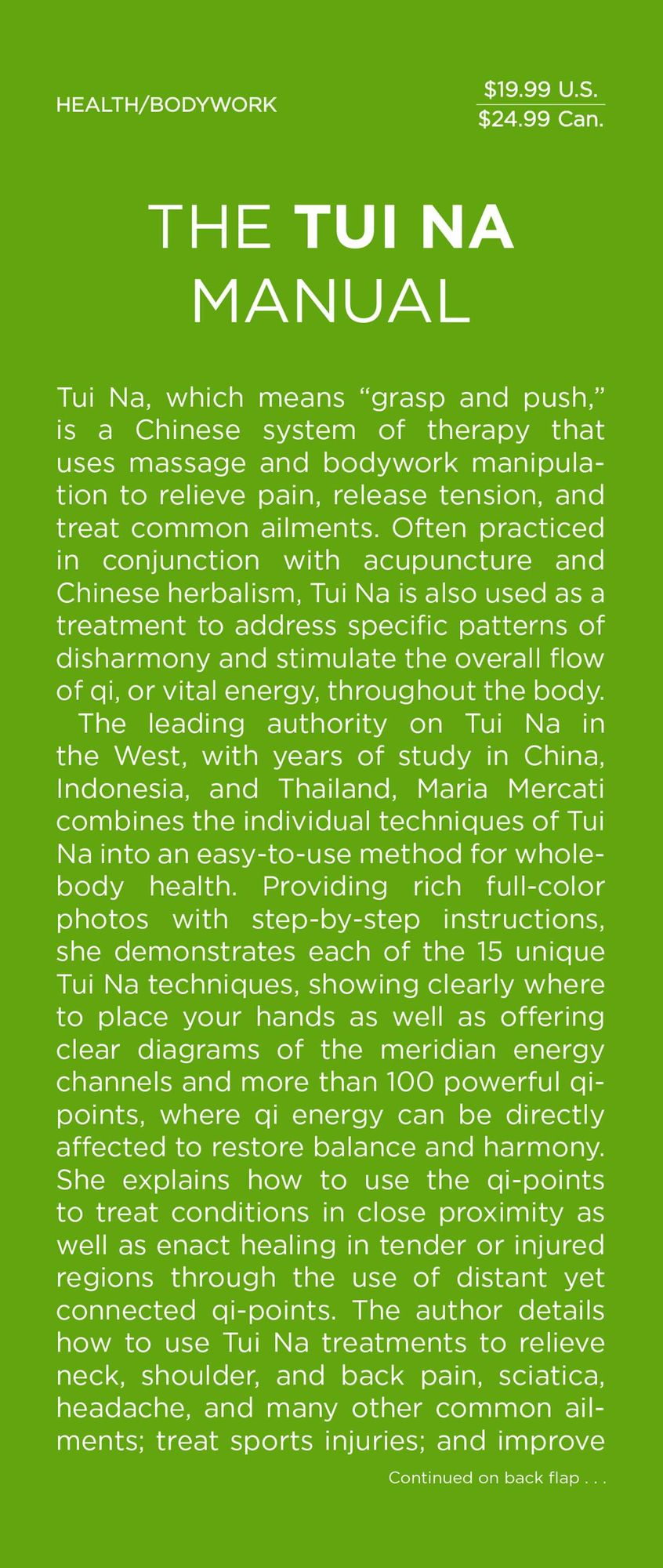 The Tui Na Manual: Chinese Massage to Awaken Body and Mind