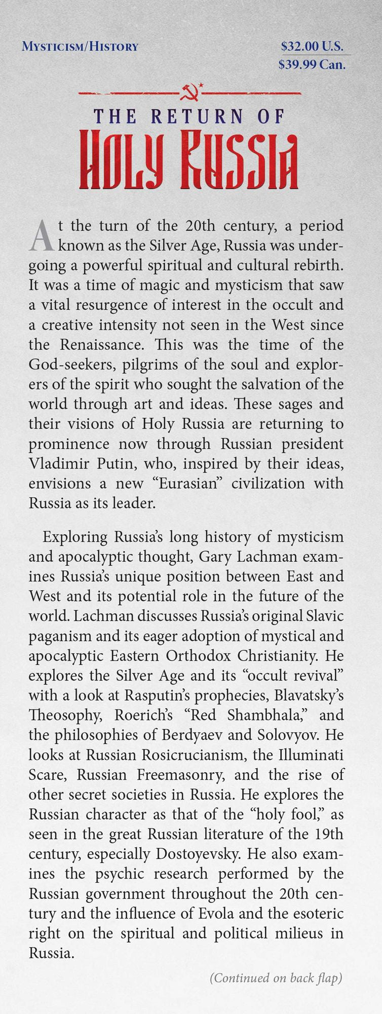 The Return of Holy Russia: Apocalyptic History, Mystical Awakening, and the Struggle for the Soul of the World