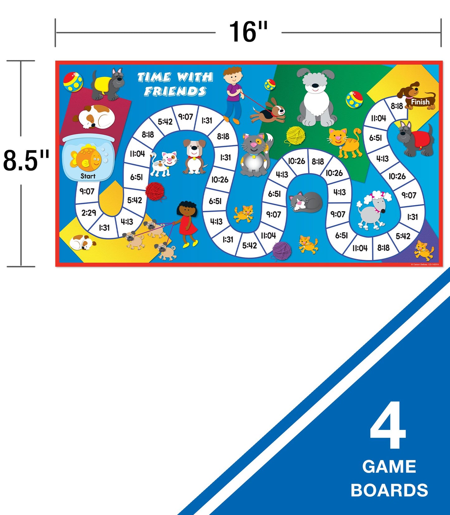 What Time Is It? Board Game, Ages 5 - 8
