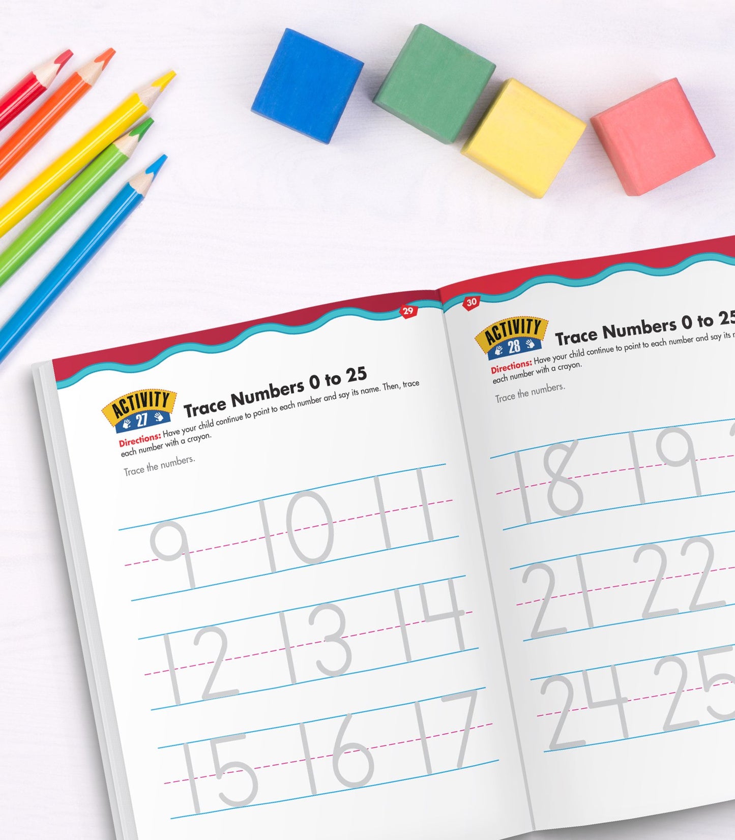 Trace Numbers Workbook, Grades Preschool - K