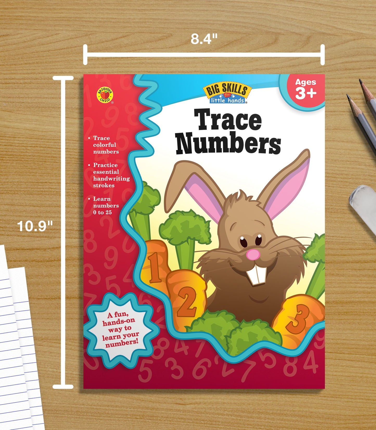 Trace Numbers Workbook, Grades Preschool - K