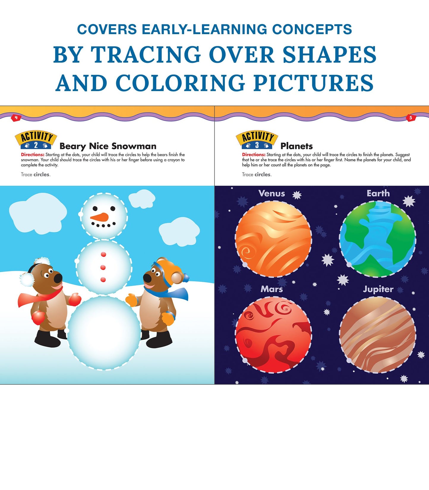 Trace Shapes Workbook, Grades Preschool - K
