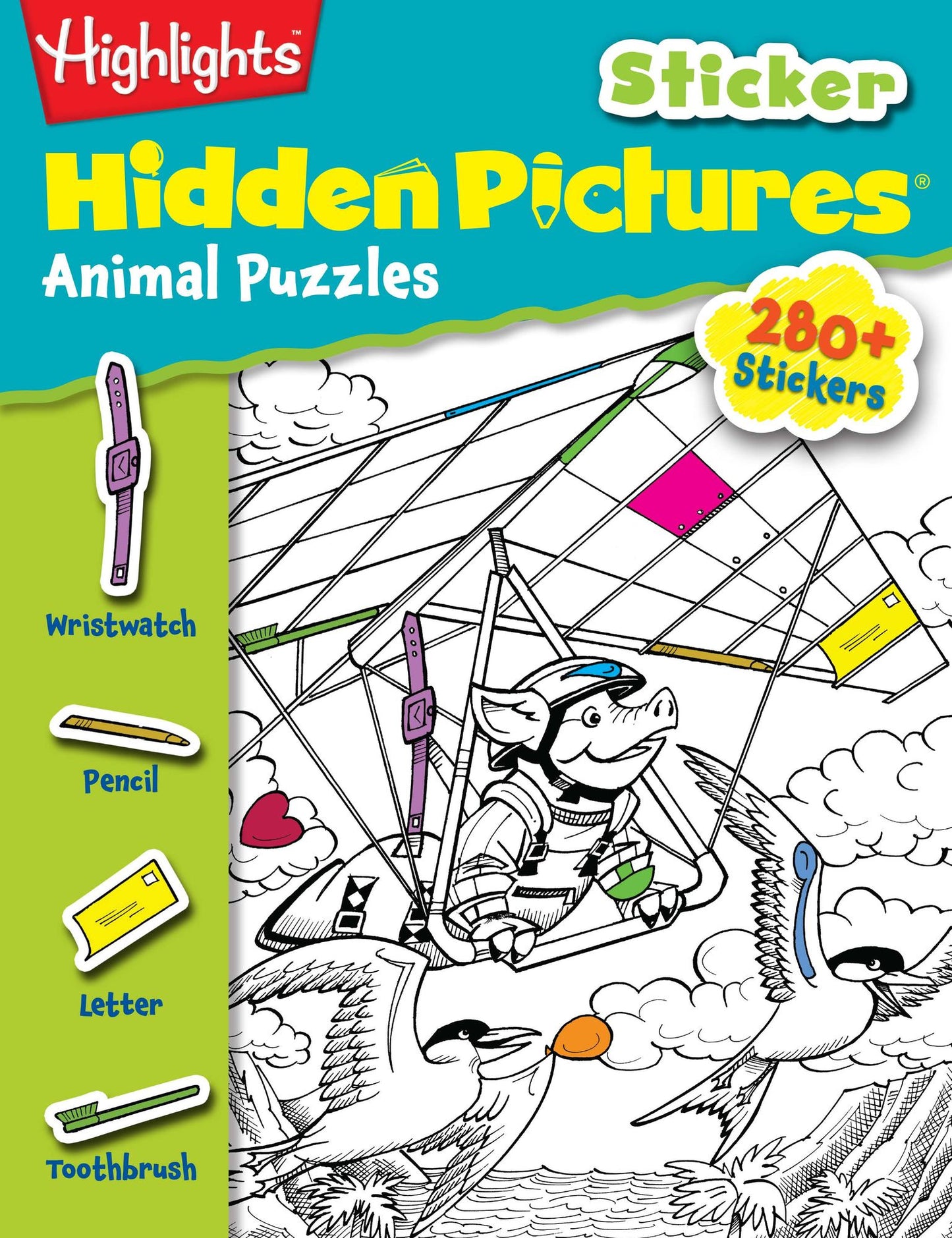 Animal Puzzles ((Highlights Sticker Hidden Pictures))