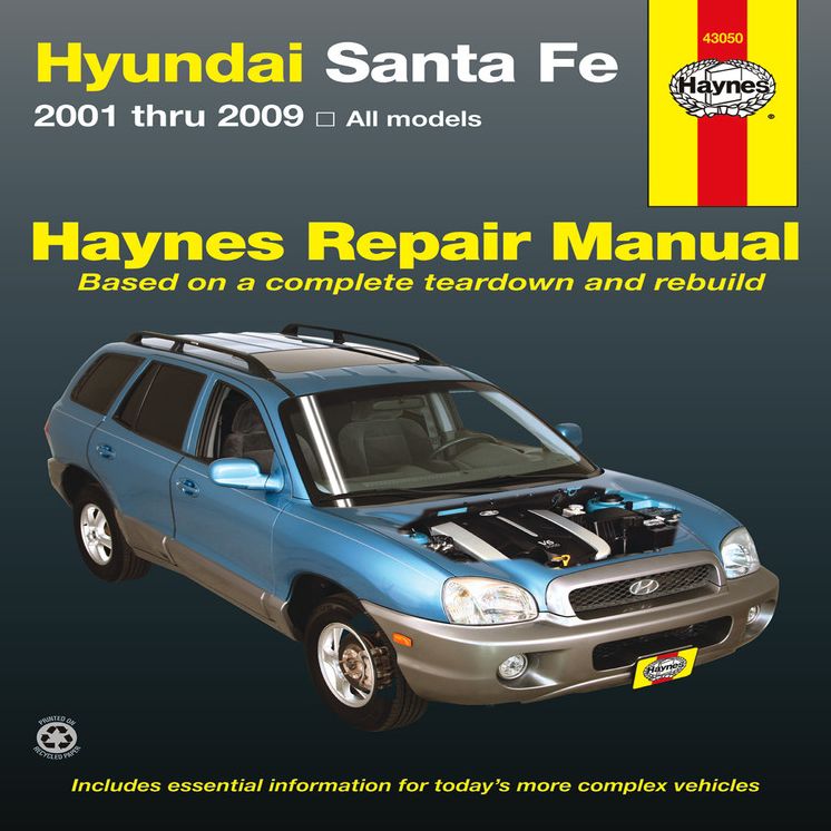 Hyundai Santa Fe: 2001 thru 2009 (All models)