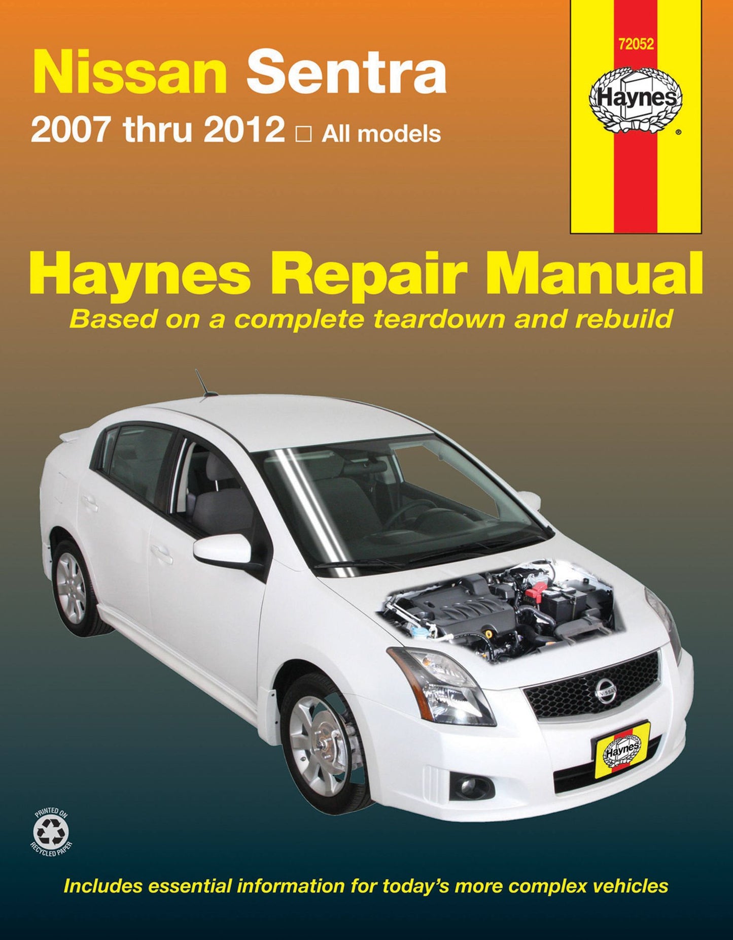 Nissan Sentra 2007 thru 2012 All Models