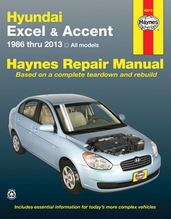 Hundai Excel & Accent 1986 Thru 2013: All Models