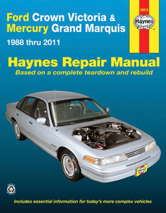 Ford Crown Victoria & Mercury Marquis: 1988 thru 2011