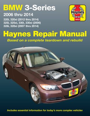 BMW 3-Series 2006 thru 2014: 320i, 320xi (2012 thru 2014), 325i, 325xi, 330i, 330xi (2006), 328i, 328xi (2007 thru 2014)
