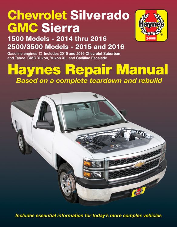 Chevrolet Silverado & GMC 1500 Pick-ups (14-16) & 2500/3500 Pick-ups (15-16) including 2015 & 2016 Suburban, Tahoe, GMC Yukon/Yukon XL & Cadillac Escalade: Does not include 2014 Chevrolet Silverado/GMC Sierra 2500/3500 models or 2014 SUV models, or inform
