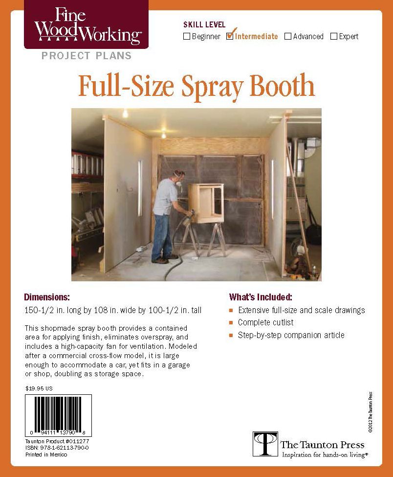 Fine Woodworking's Spray Booth for Woodworkers Plan