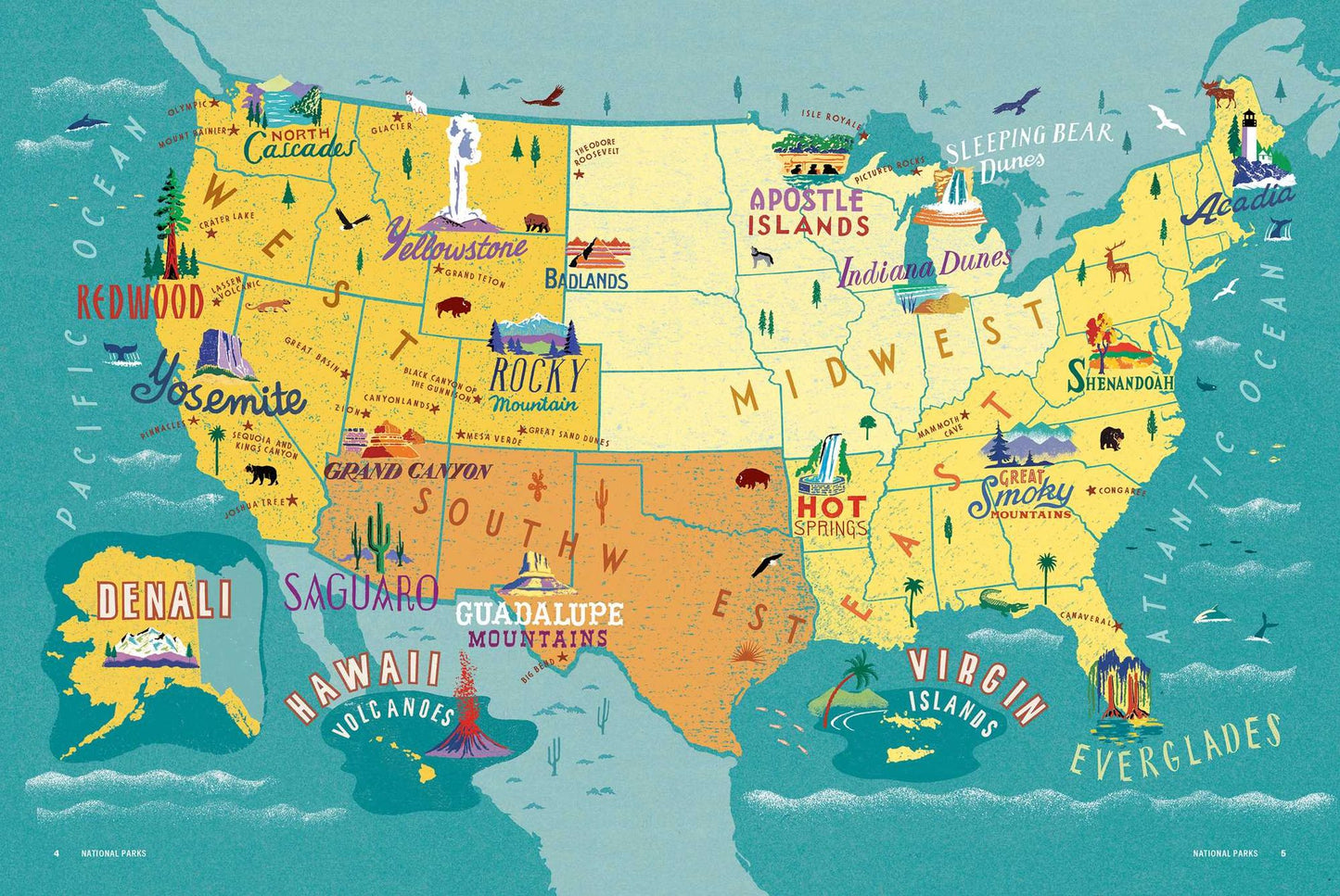 Great American Road Trips- National Parks: Discover insider tips, must see stops , nearby attractions & more
