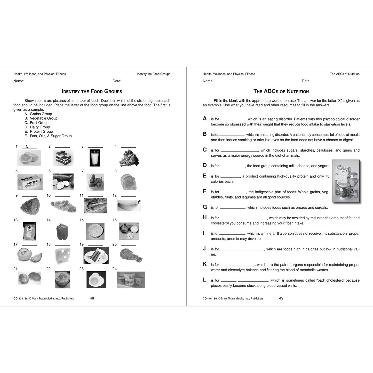Health, Wellness, and Physical Fitness, Grades 5 - 8