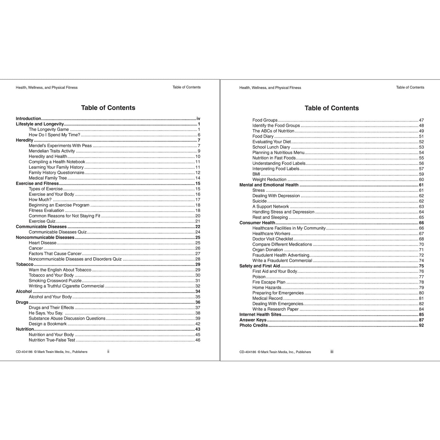 Health, Wellness, and Physical Fitness, Grades 5 - 8