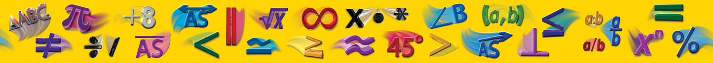 Math Symbols Straight Borders