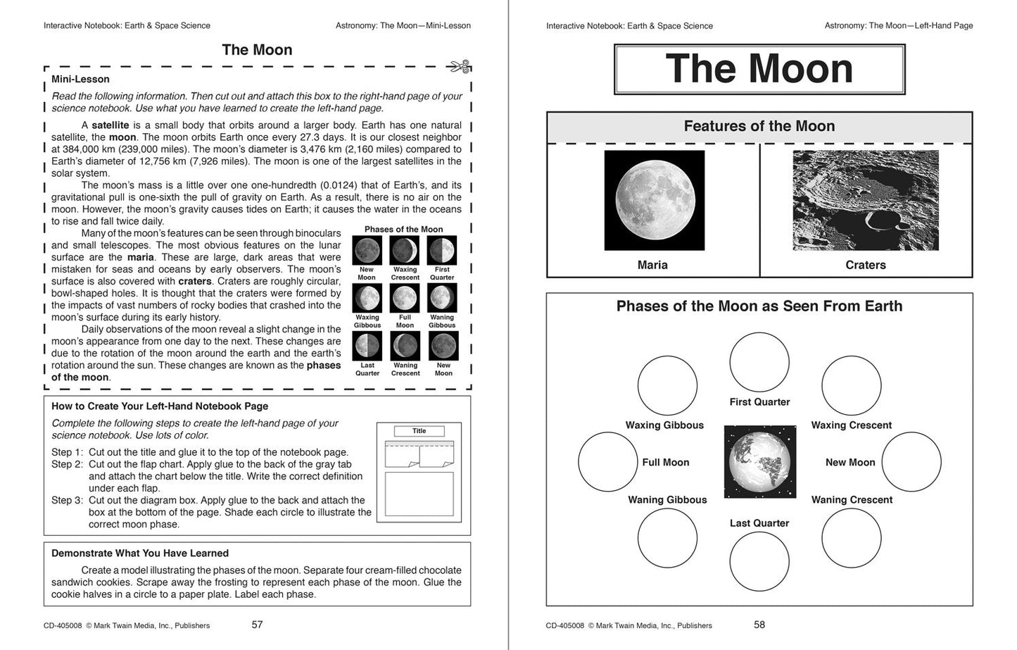 Interactive Notebook: Earth & Space Science, Grades 5 - 8