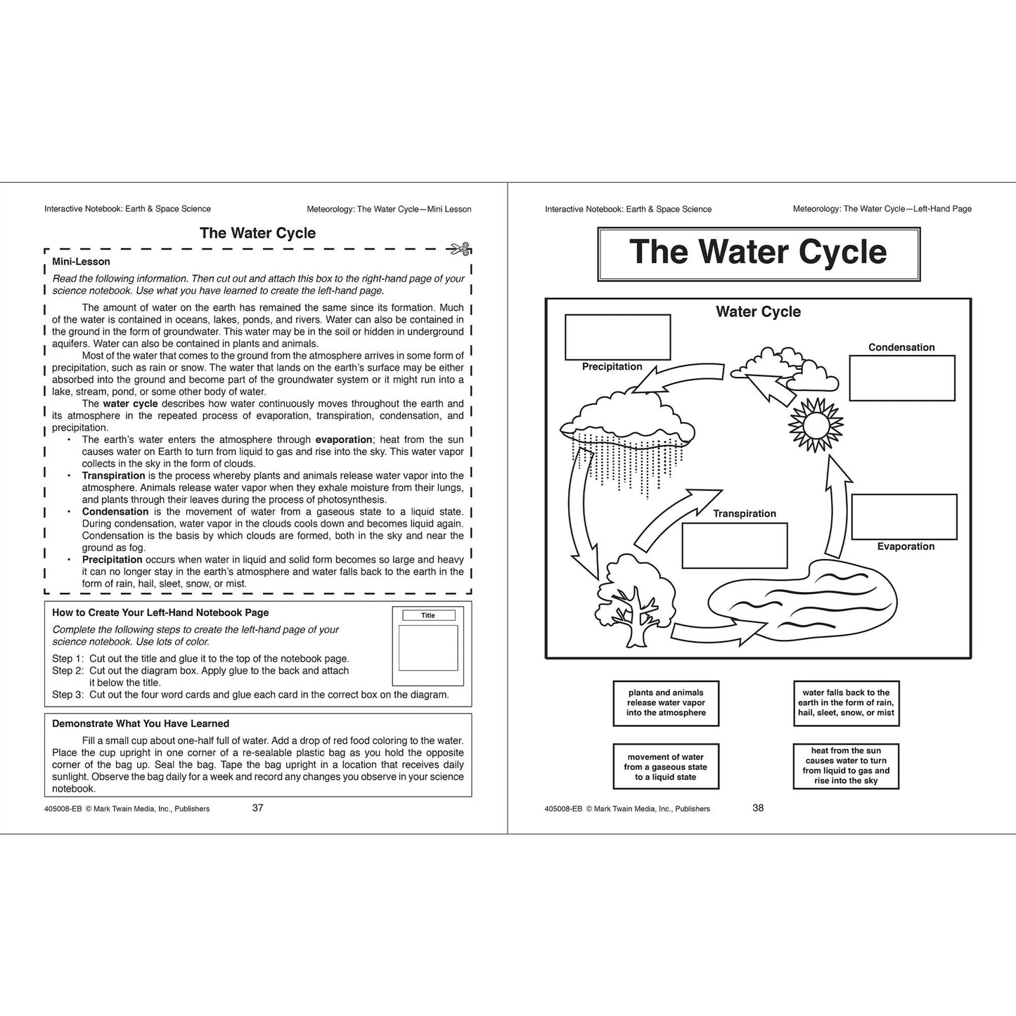Interactive Notebook: Earth & Space Science, Grades 5 - 8